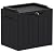 Greesum 31 Gallon Resin Deck Box Large Outdoor Storage for Patio Furniture, Garden Tools, Pool Supplies, Weatherproof and UV Resistant, Lockable, Dark Black