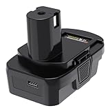 Battery Adapter with USB Port for Dewalt to Ryobi Battery, for Dewalt for Milwaukee Battery Convert to Ryobi 18V Lithium-ion Battery DM18RL