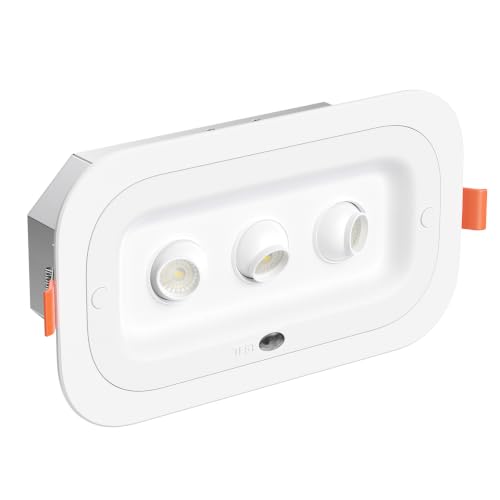 LED-Emergency-Lights-with-Battery-Backup-Three-Head-360Rotatable LED Emergency Lights with Battery Backup, Three Head 360°Rotatable - Image 1