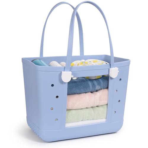 Beach Tote Bag, Original Extra Large Rubber Beach Bag for Women, EVA Beach Bag Waterproof Sandproof