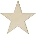 50 Small 1 inch size wood stars