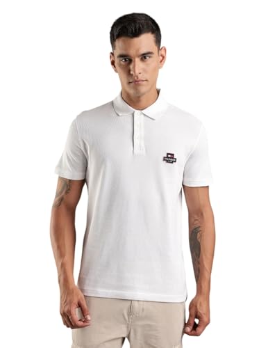 Image of Tommy Hilfiger Solid Regular-Fit Cotton Polo T-Shirt