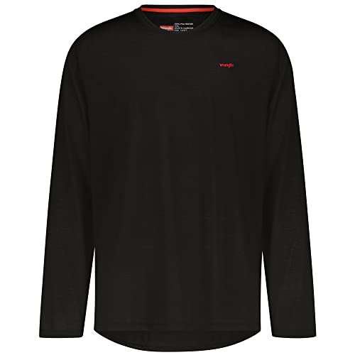 Wrangler - Maglia intima a maniche lunghe da uomo (nero) - Maglia termica per il freddo, Nero, L