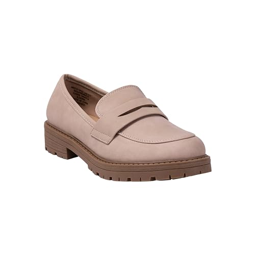 Kids Loafers Slip On Round Toe Uniform Dress Church School Casual Girls Shoes Krystal-23
