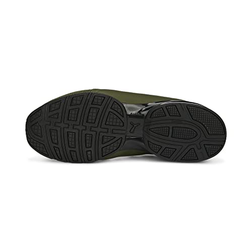 PUMA Herren Axelion Refresh Laufschuhe 46, Green Moss Black Feather Gray – Ansicht 5