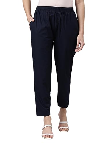 Image of TWIN BIRDS 100% Woven Cotton Fabric Kurti Pant /Trousers with Functional Pocket for Women