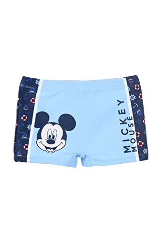 Disney Mickey Mouse Short de Bain Garçon, Maillot de Bain, Boxer de Bain pour Garçon, Conception Mickey Mouse Short de Bain, Taille 6 Ans, Bleu