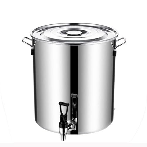 XHHBS Olla de Acero Inoxidable con Tapa, ollas de Cocina con Fondo de Triple Capa for un Calor Uniforme, Olla for Pasta y Sopa for cocinar, hervir, guisar(90L (50 * 50cm/19.7 * 19.7inch))
