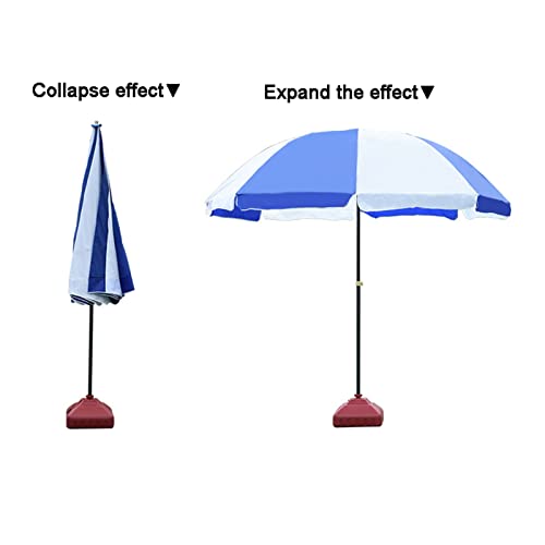 Parasol de terrasse stable contre le vent mât fer forgé 2,2 m