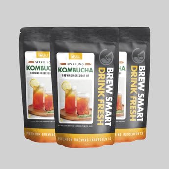 iGulu Kombucha Brewing Ingredient Kit- 3 Pack Kombucha