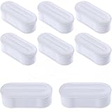 Blulu 8 Pieces Toilet Seat Bumpers Universal Seat Bumper Kit Replacement Bumpers with Strong Adhesive