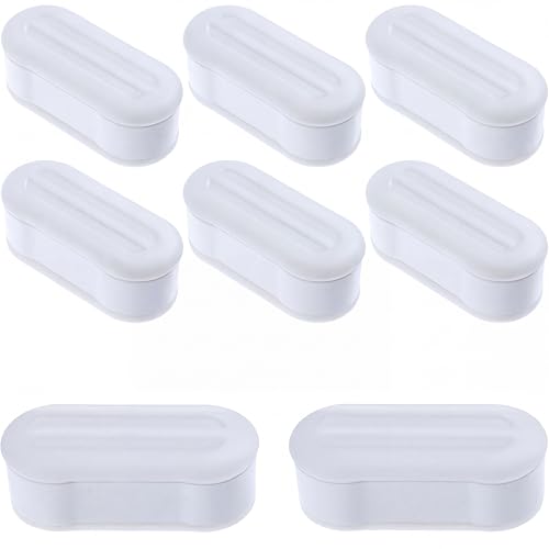 Blulu 8 Pcs Toilet Seat Bumpers for Bidet Universal Seat Bumper Spacers Kit Replacement Bumpers Pads with Strong Adhesive for Family Hotel Hospital School