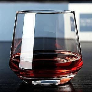 Image of Italian Premium Whiskey Glasses 370ML Old Fashioned Scotch Glass | Imported Tumblers for Bourbon Wine Cognac Cocktail | Best Whisky Lovers Set of 4 (d.panga .$., 4)