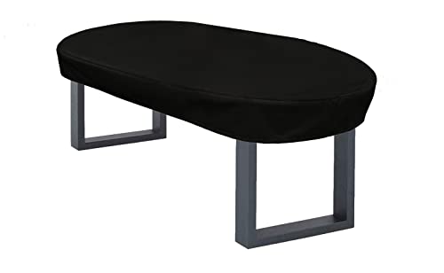 Premium Housse de Protection Bâche Imperméable Ovale 200x100x15 cm Mobilier de jardin housse de table de jardin couvercle de protection couvrant couverture capuche...