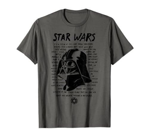 T-shirt Star Wars Vader Head Scribbled coton col rond vêtement homme noir