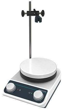 Magnetic Stirrer Lab Hotplate Stirrer Hot Plate Magnetic Mixer Stirrer with Speed Range 200 to 1500rpm Max Strring Capcacity 2L(H2O) φ135mm Stainless Steel Coating Hot Plate