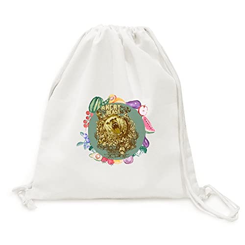 Sac en tissu pliable pour fruits au motif de graffiti d'ours