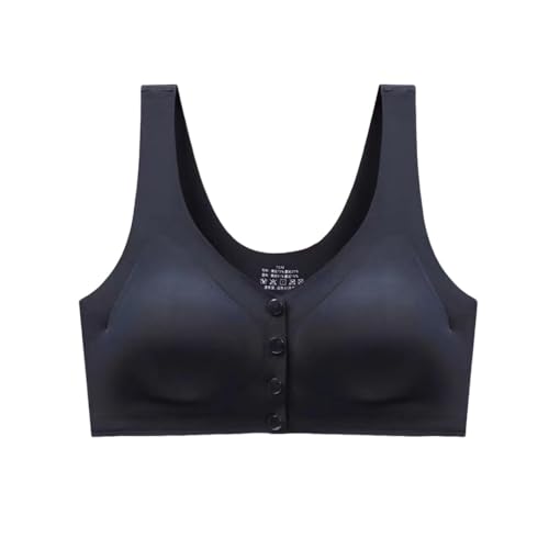 前開き 乳がん用 ブラジャー 乳癌 パッド 全摘 ブラジャー 手術後 人工乳房用 ブラ フロントホック 前開き ブラジャー 術後 ノンワイヤー ポケット付き 着脱簡単 スナップボタンのサムネイル