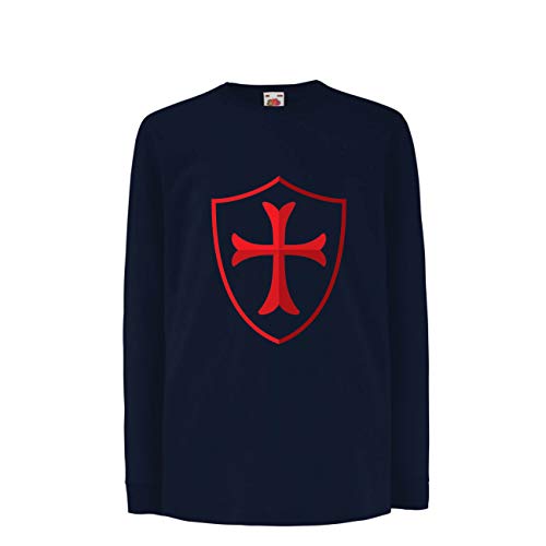 T-Shirt Enfant Templiers et Bouclier des Croisés pour l'école et le jeu