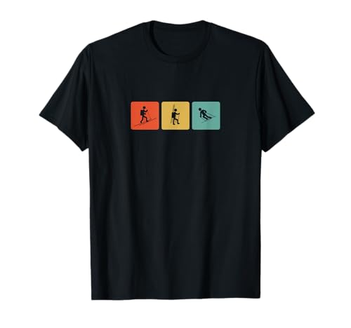 Backcountry Skiing T-Shirt Vintage Ski-Tours Ski Mountaineer T-Shirt