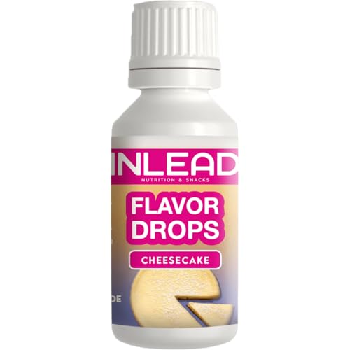 INLEAD - Flavor Drops | Zuckerfrei & Kalorienfrei | Aromatropfen für Speisen & Getränke | Vielseitig einsetzbar | Top Geschmack | Vegan - 30ml (Cheesecake)