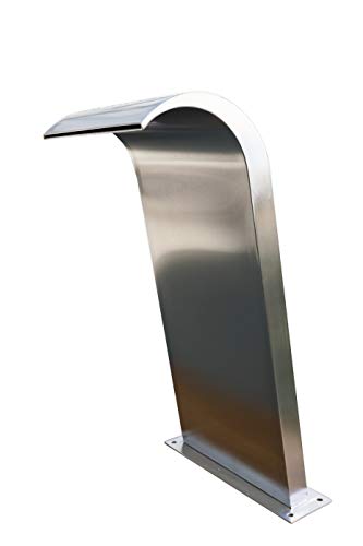 Köhko Pool Brunnen Schwalldusche Edelstahl Höhe ca. 70 cm Schwallbrause für Schwimmbad…