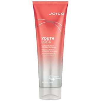 Joico YouthLock Conditioner, Formulated with Collagen, Reduce Breakage and Frizz, Detangle and Cleanses Hair, 250mL