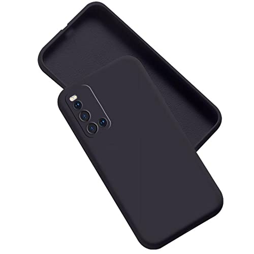 Image of A rtistque Liquid TPU Silicone Matte Shockproof Flexible with Camera Protection Soft Back Cover Case for Vivo V19 - Black