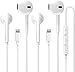 Produktbild MOSON 2 Stück Iphone Kopfhörer mit Kabel, [MFi Zertifiziert] In-Ear Kopfhörer Lightning Ohrhörer Kompatibel mit iPhone 7/8/X/11/12/13/14/Pro/Pro Max Ipad