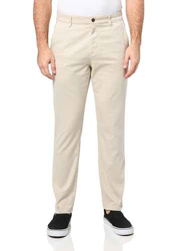 BOSS Techno Twill Tapered Chino Trousers,Oat Cream,3432