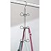 mDesign Metal Wire Over The Closet Rod Hanging Storage Organizer Hanger for Storing and Organizing Purses, Backpacks, Satchels, Crossovers, Handbags - 2 Pack - Graphite Gray