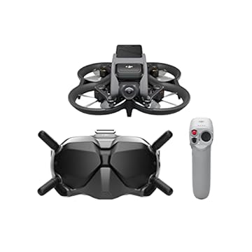 DJI Combo Avata Fly Smart (DJI FPV Goggles V2) – Drone de visualização em primeira pessoa quadricóptero UAV com vídeo estabilizado 4K, FOV super amplo de 155°, protetor de hélice embutido,