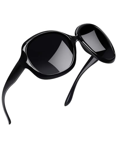 Joopin Lunette de Soleil Oversize à la Mode XXL Lunette Soleil Femme Luxe Carrées Rétro Classique Surdimensionnée UV400