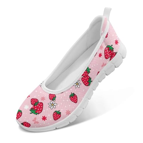 Modysero Womens Slip On Flats Round Toe for Summer Spring Work Womens Walking Shoes Trendy Daily Flats Shoes for Ladies