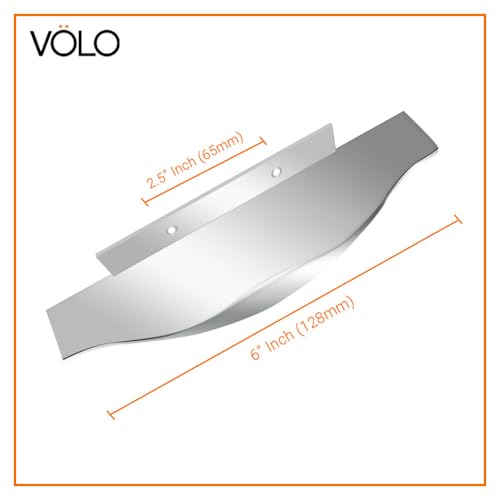 Image of VOLO 6 Inch Aluminium Kitchen Profile Handle - Sleek and Durable Handle for Modern Kitchen Drawers, Cabinets, and Furniture Pulls (128mm) (2, Satin)