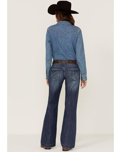 Stetson Women's 214 Medium Wash Trouser Fit Jeans Blue 2 REG3