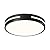 VIOLOEMI Dimmable LED Ceiling Light, 5CCT 2700K-6000K Modern Black Flush Mount Ceiling Light, Minimalist Round Close to Ceiling Lighting Fixtures for Kitchen, Bathroom, Hallway, 11.81in