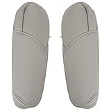 AUTOKAY Leather Front Seat Armrest Cover Fits for Honda CR-V CRV 2007-2009 - Gray