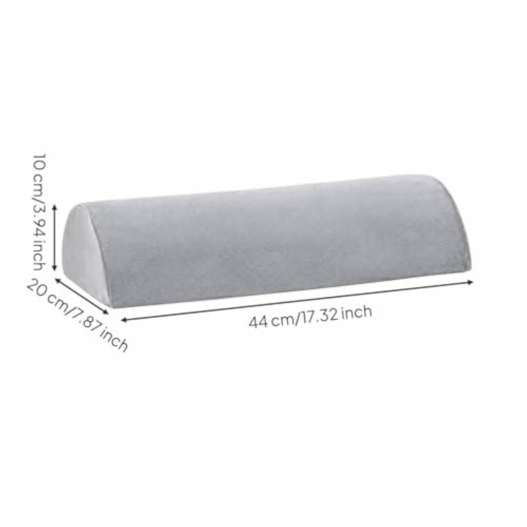 Supportive Semicylindrical Pillow, Ergonomic Design