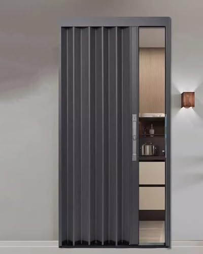 Porte accordéon pliable grise de 91x101cm pour optimiser vos petits espaces - 3
