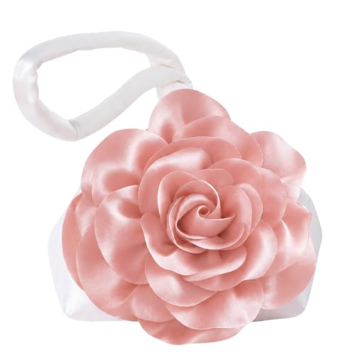Image of BABEYOND Women's Flower Satin Evening Bags Triangle Clutch Purses
