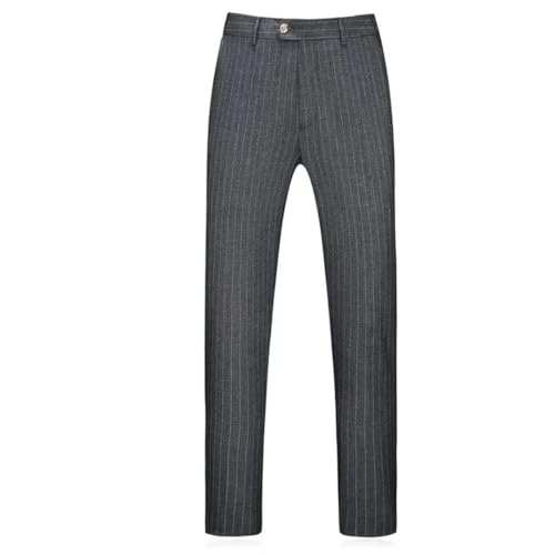 Men's Formal Business Office Suit Pants Groom Wedding Dress Trousers