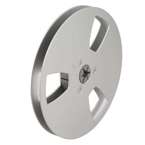 5 Inches Empty Tape Reel - Universal Aluminum Alloy Open Reel for Tape Recorder Repairing and Sound Tape Use (3 Holes Design) - Thumbnail 7