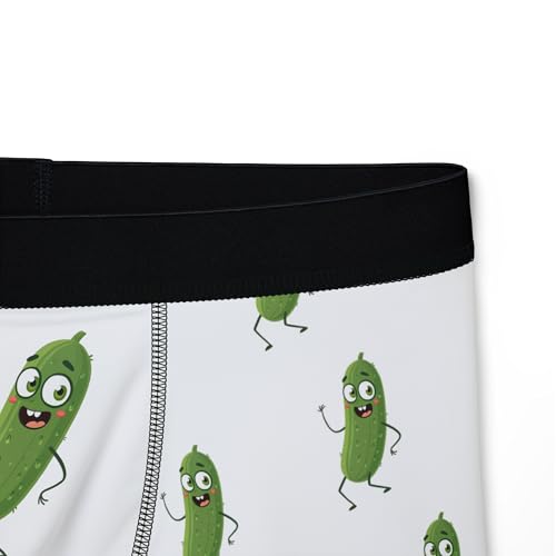 Pickle Boxers for Men, Humorous Men's Underwear, Quirky Gift for Him, Novelty Boxers, Comfy Casual Underwear3