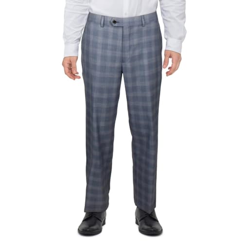 Lauren Ralph Lauren Ralph Lauren Men's Classic-Fit Suit Pants - Blue Plaid 40 x 34