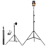 Suporte Tripé Para Celular Câmera Ring Light Nível a Laser Multifuncional Telescópico Extensível de 68cm até 210cm Portátil Ultra Resistente e Reforçado BAnpinSH