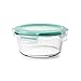 OXO Good Grips 16 Piece Smart Seal Leakproof Airtight Glass Food Storage Container Set,Clear