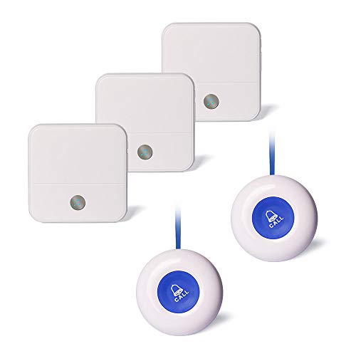 Wireless Caregiver Pager Call Button Personal Help Alert Pager System for Home Nurses