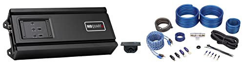 MB QUART RA1-750.1 750 Watt 1-Ohm Car Audio Mono Amplifier+Bass Remote Bundle with Rockville Amp Kit (2 Items)