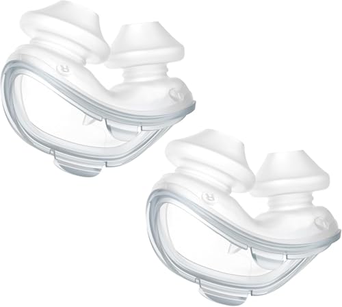 Image of Replacement Cushions for AirFit P10 Nasal Pillow, 2-Pack, Ultra-Soft Silicone, Secure Fit, Leak-Free, Latex-Free (Large)